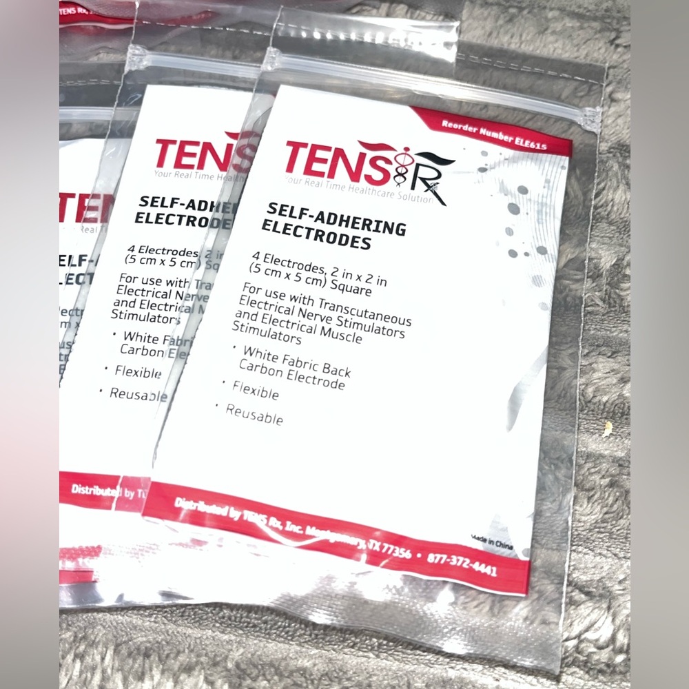 TENS Rx, Self-Adhering Electrodes 2x2, Two 10-packs (4 per pack)